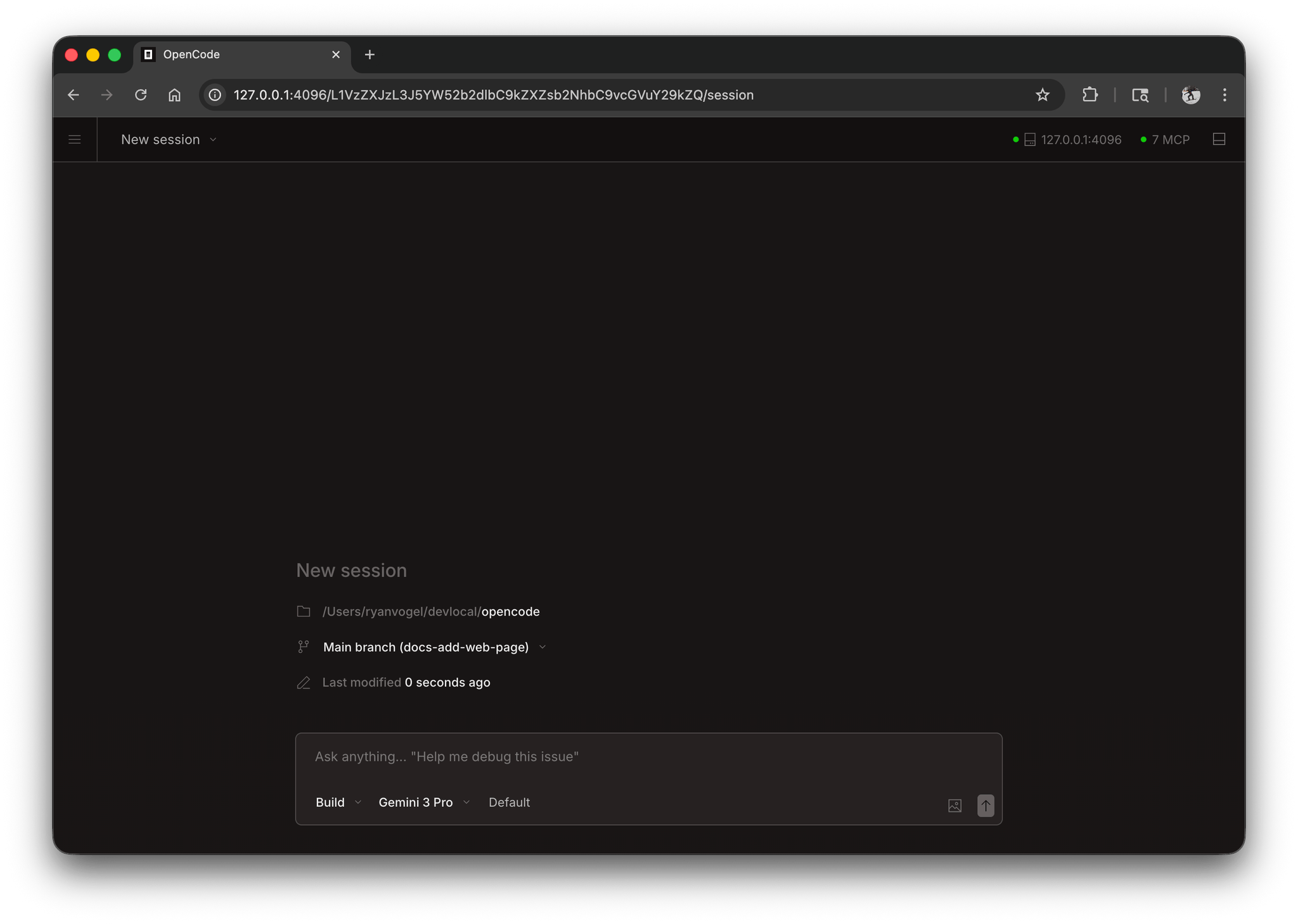 InnoCode Web - New Session